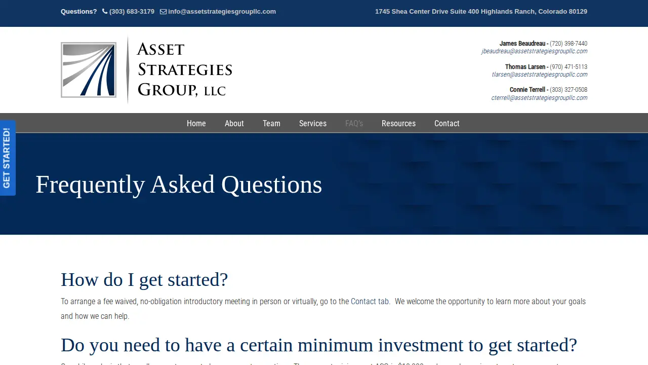 Asset Strategies Group LLC page