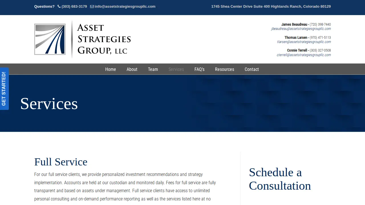 Asset Strategies Group LLC page