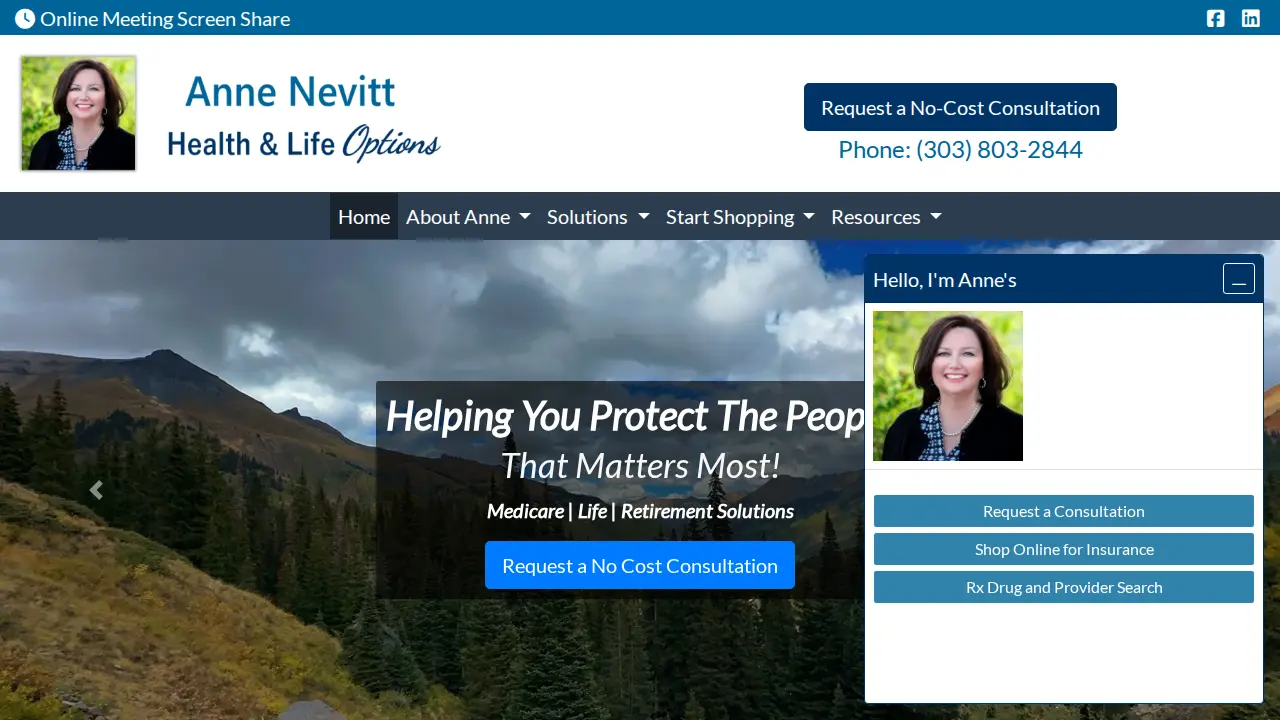 Anne Nevitt, Licensed Agent page