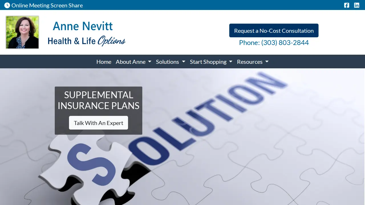 Anne Nevitt, Licensed Agent page