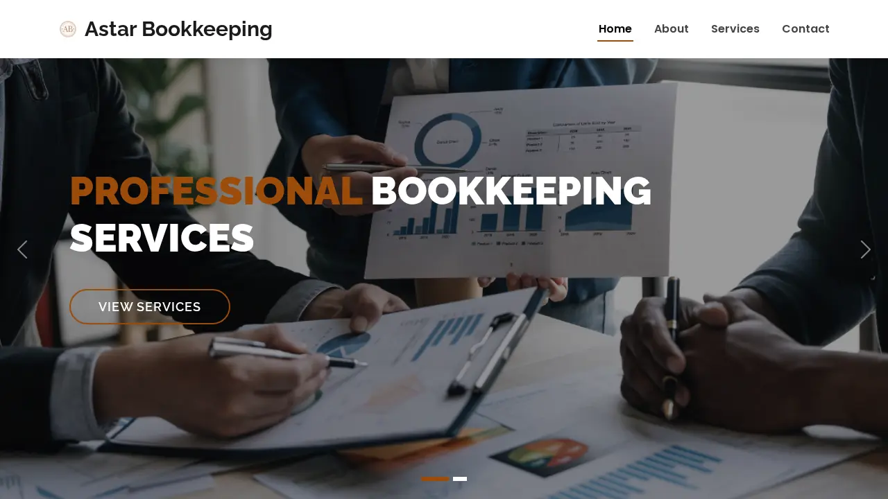 Astar Bookkeeping and Tax page