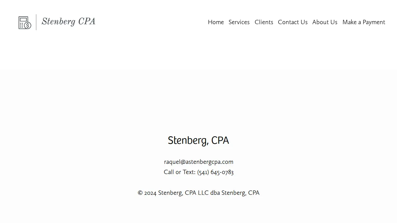 Stenberg, CPA page