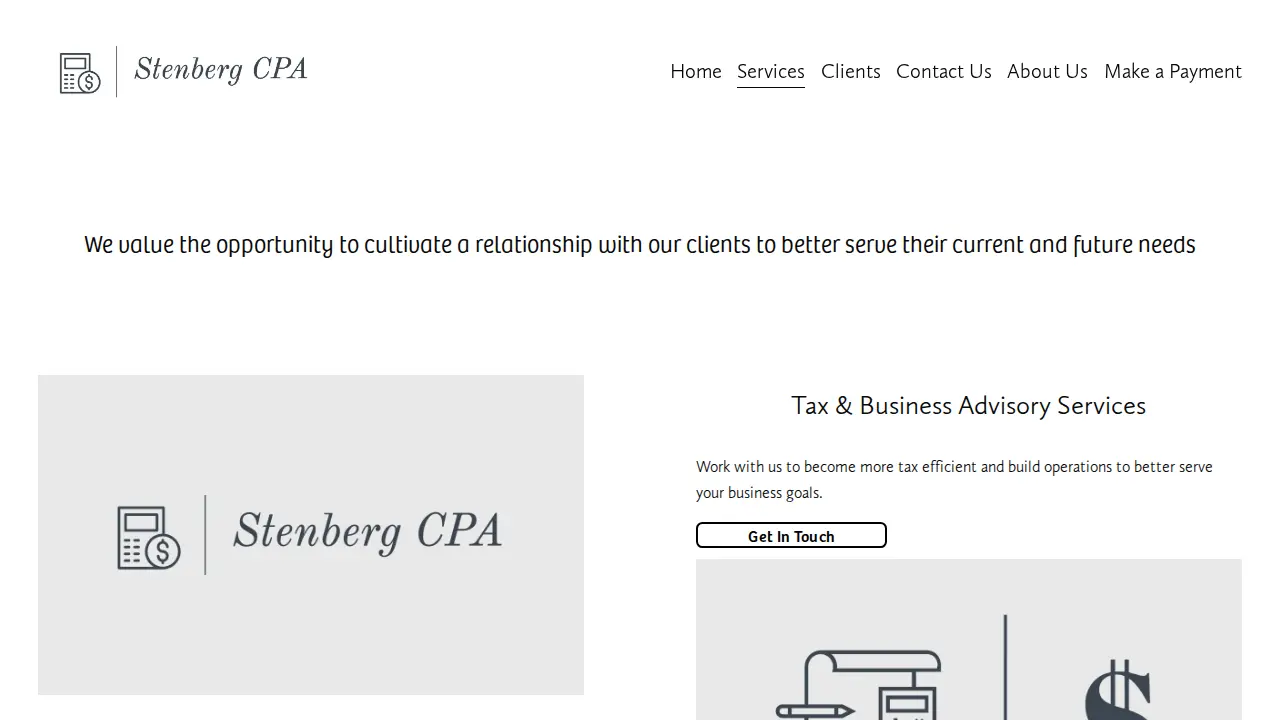 Stenberg, CPA page
