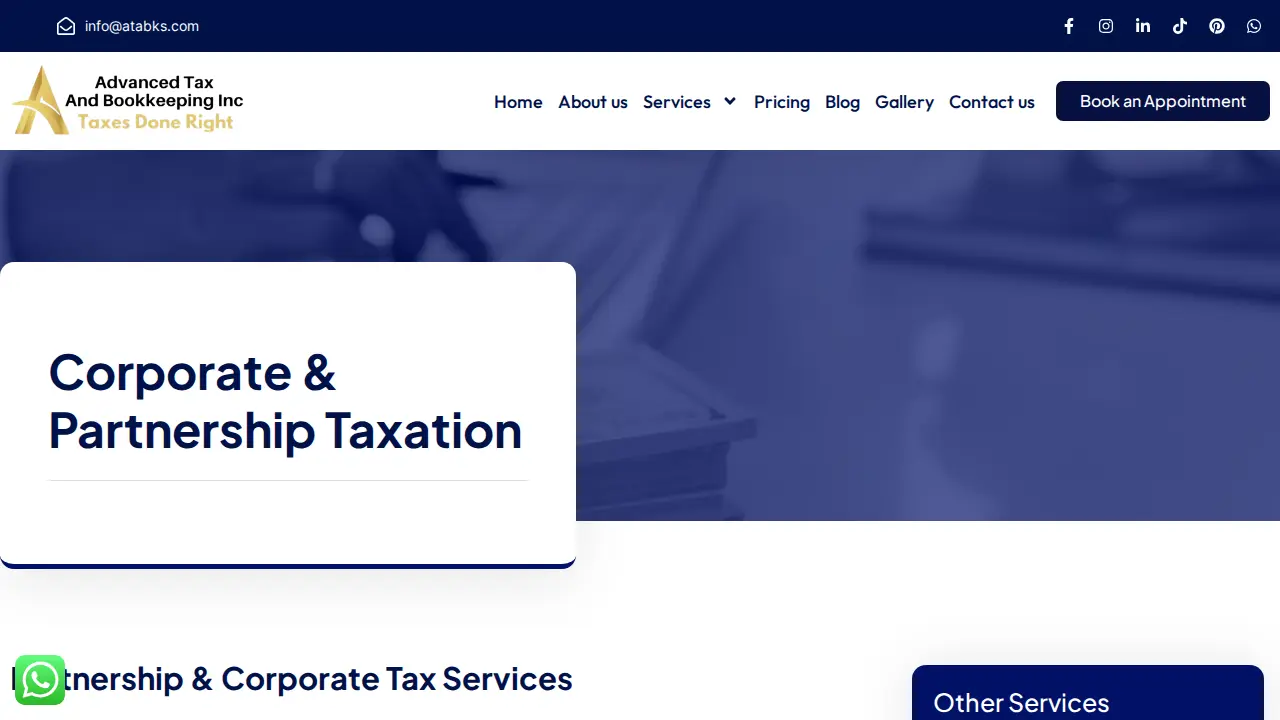 Dallas TX Book Keeping service ATABKS page