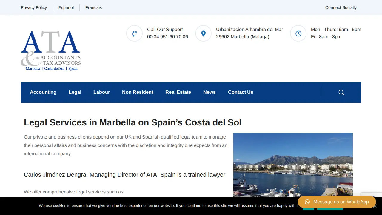 ATA SPAIN Accountants and Tax Advisors page