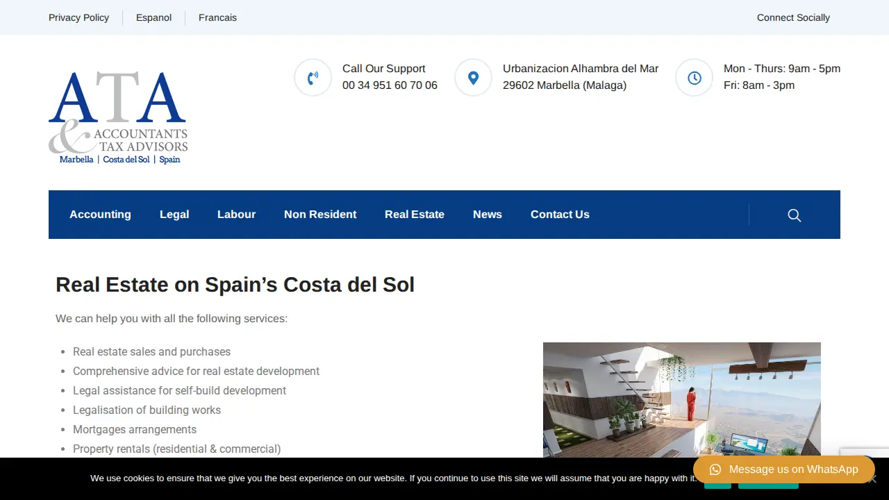 ATA SPAIN Accountants and Tax Advisors page