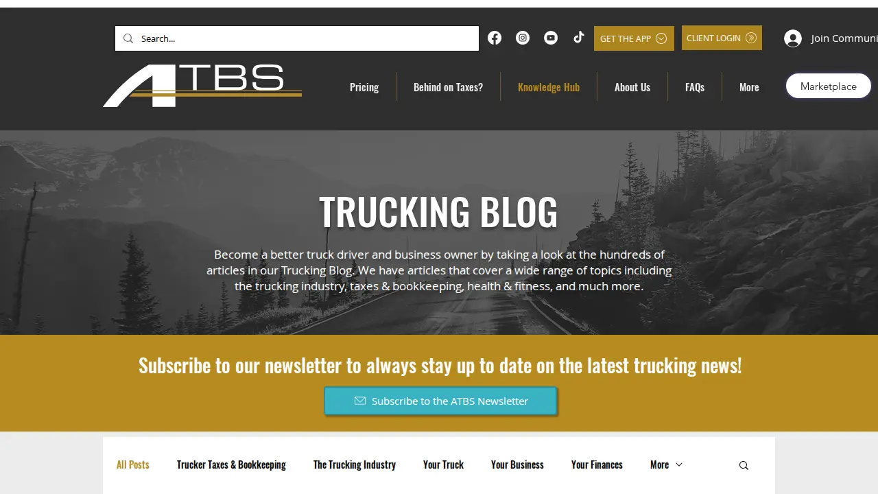 ATBS (American Truck Business Services) page