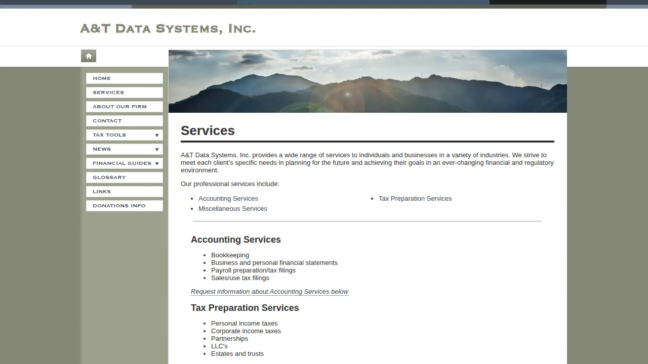 A&T Data Systems, Inc. page