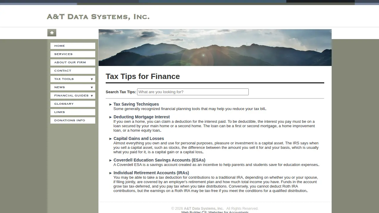 A&T Data Systems, Inc. page