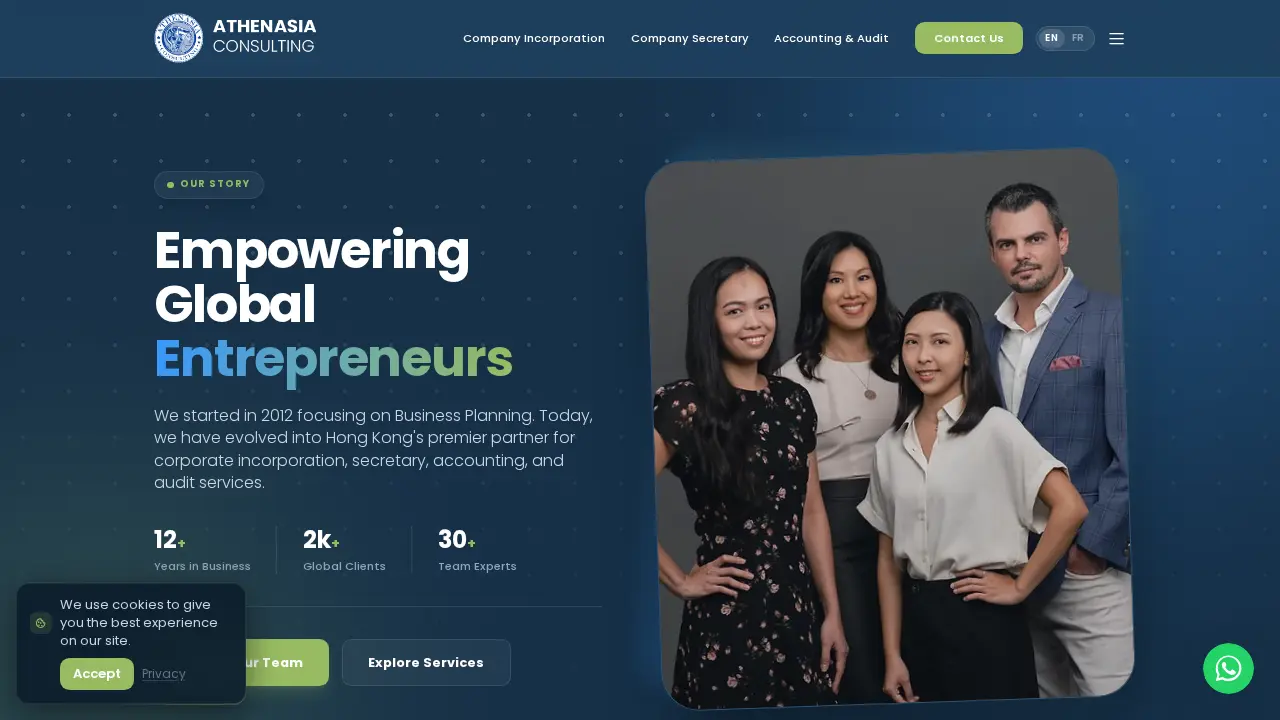 ATHENASIA CONSULTING LIMITED: HONG KONG COMPANY INCORPORATION page