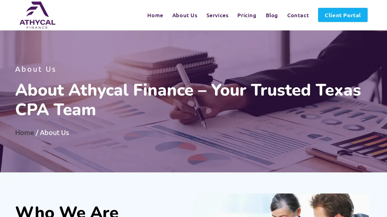 Athycal Accounting page