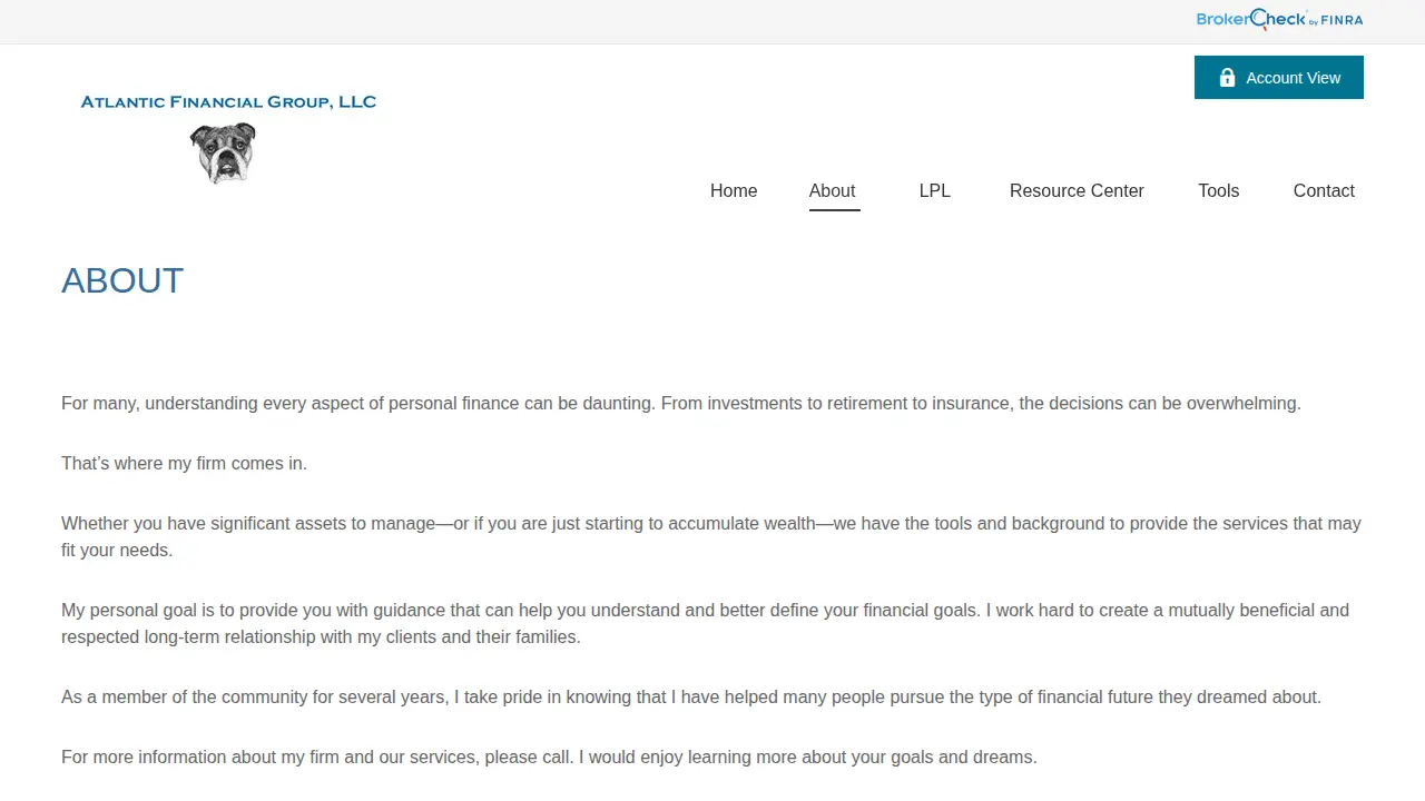 Atlantic Financial Group, LLC page