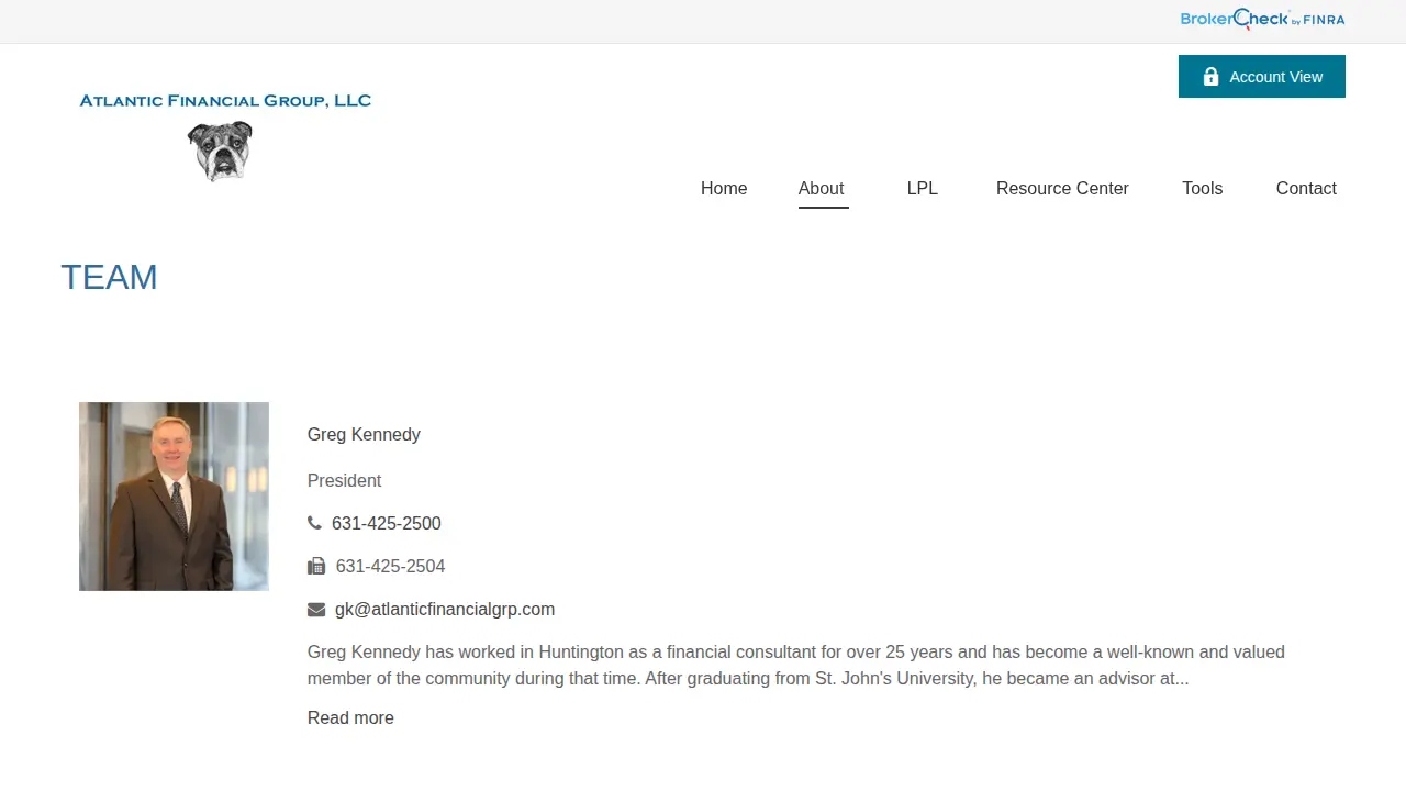 Atlantic Financial Group, LLC page