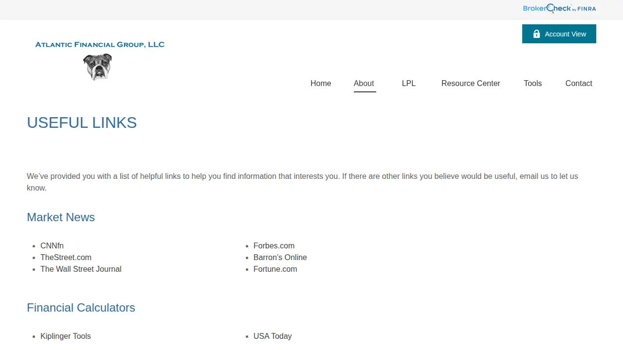 Atlantic Financial Group, LLC page