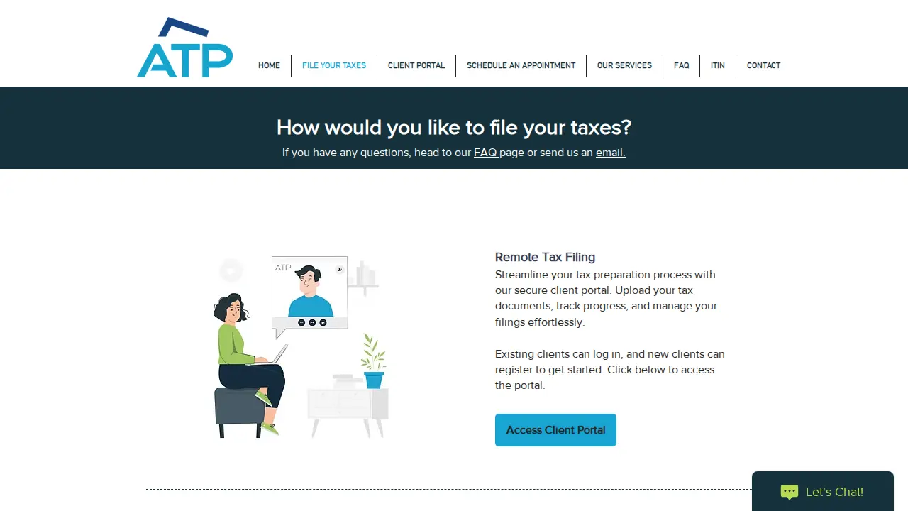 ATP Tax Accountants page