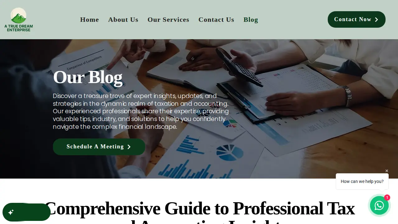 A True Dream Enterprise page