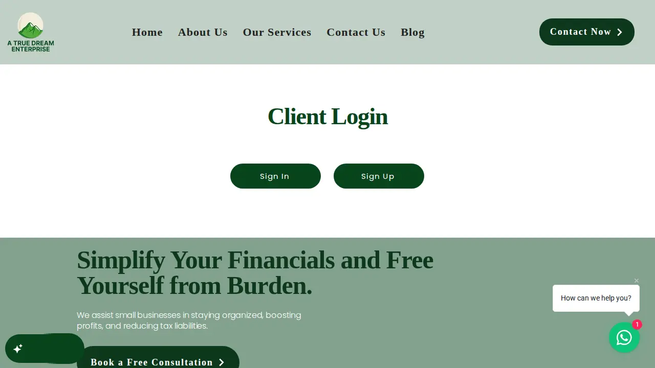 A True Dream Enterprise page