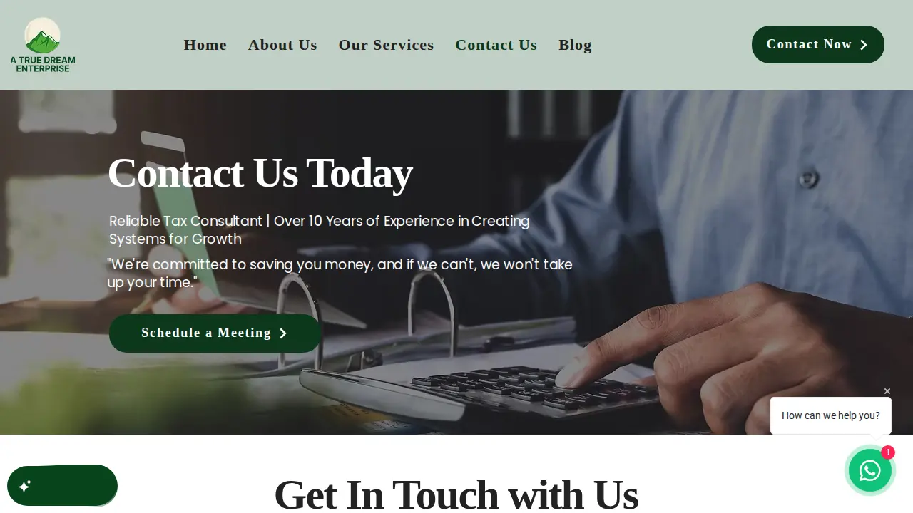 A True Dream Enterprise page