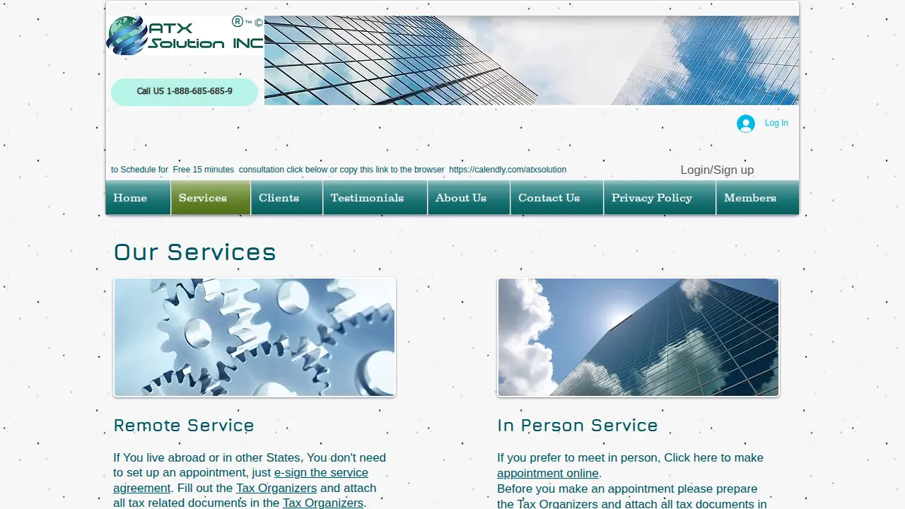 ATX Solution INC page