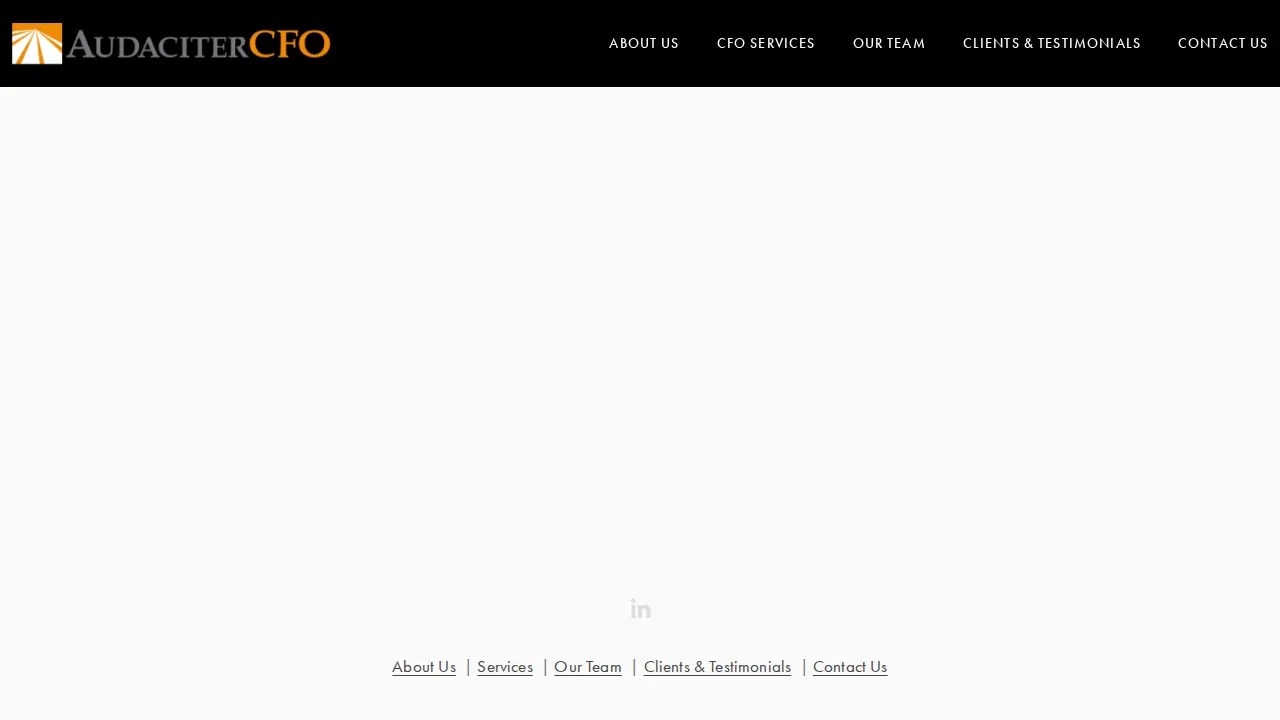 Audaciter CFO page