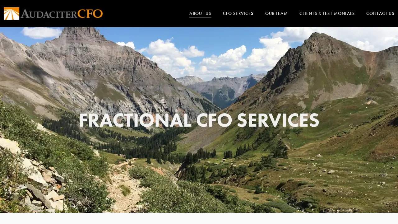 Audaciter CFO page