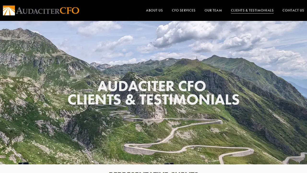 Audaciter CFO page