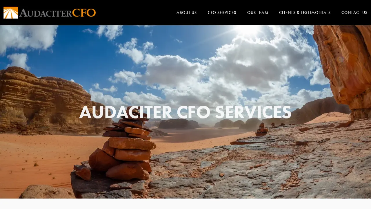 Audaciter CFO page