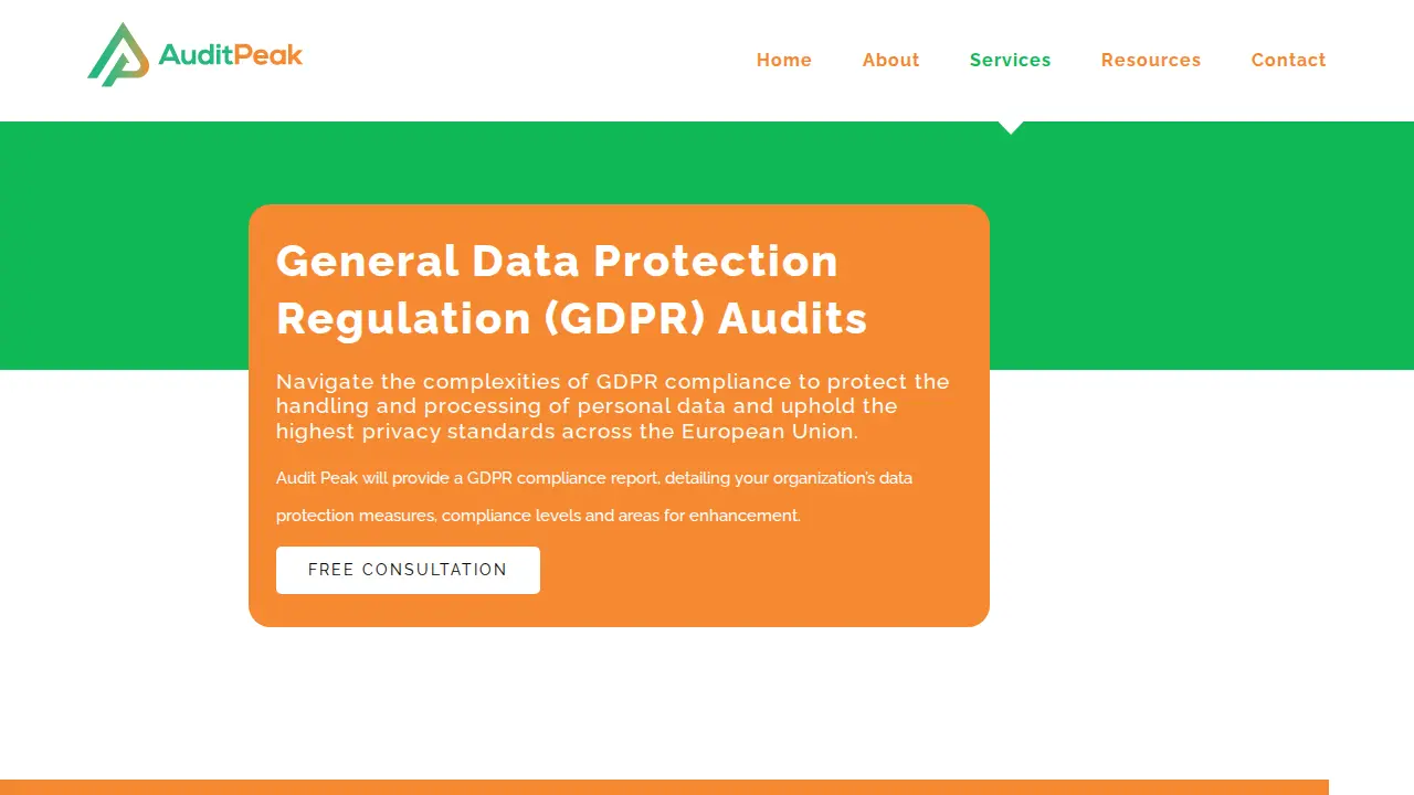 Audit Peak page