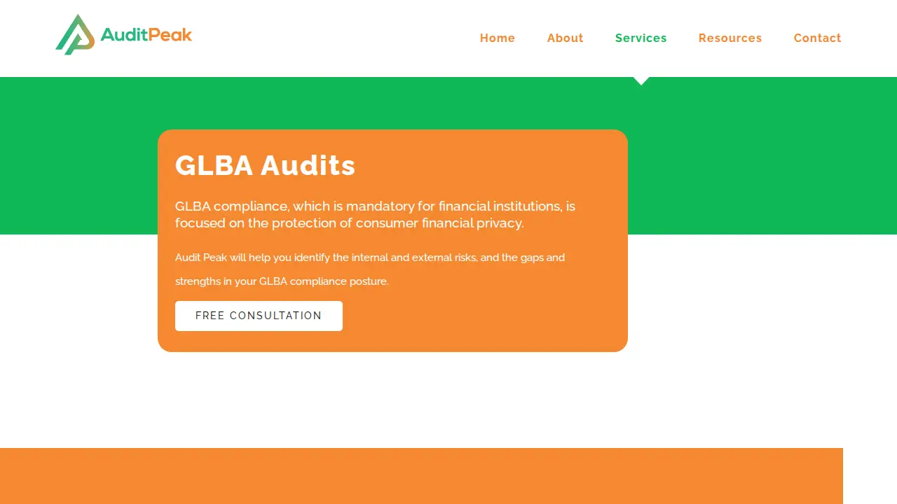 Audit Peak page