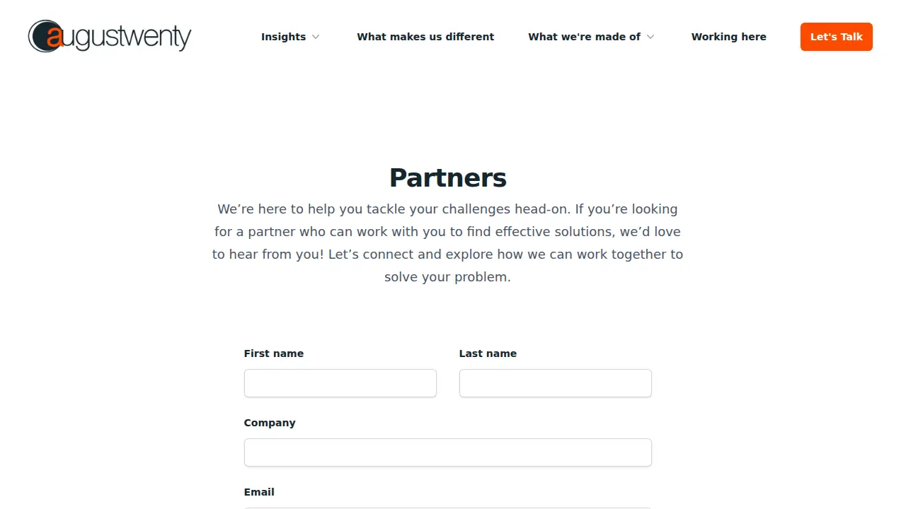 augustwenty page