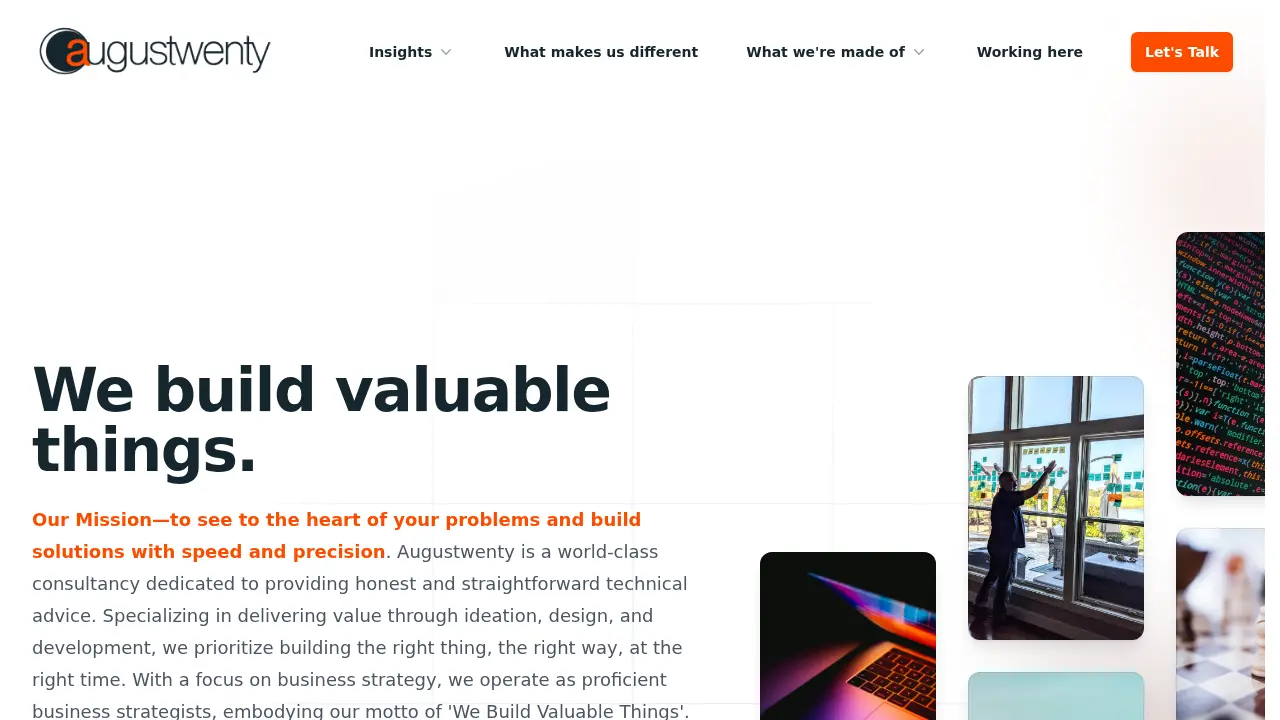 augustwenty website