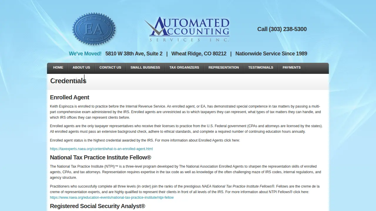 Automated Accounting Services Inc page