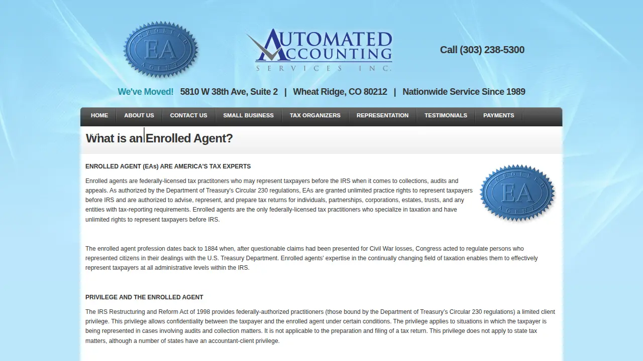 Automated Accounting Services Inc page