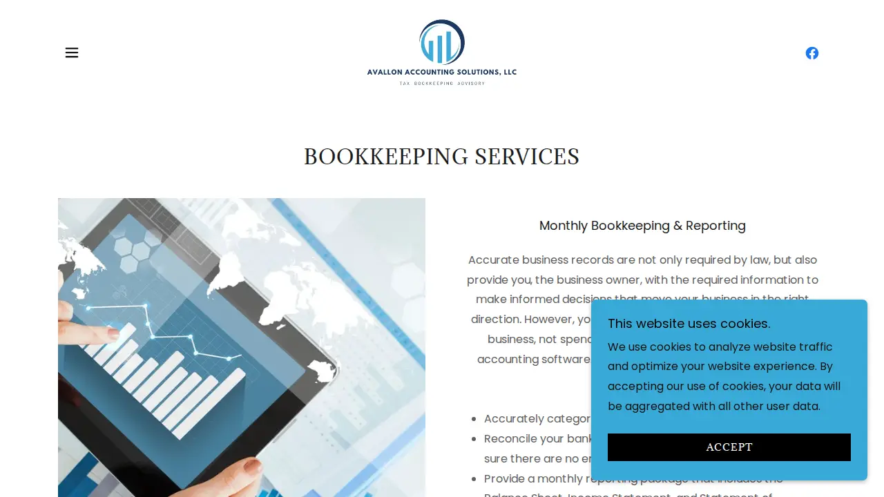 Avallon Accounting Solutions page