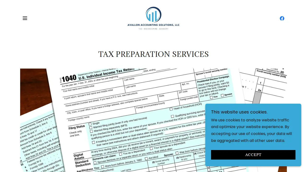 Avallon Accounting Solutions page