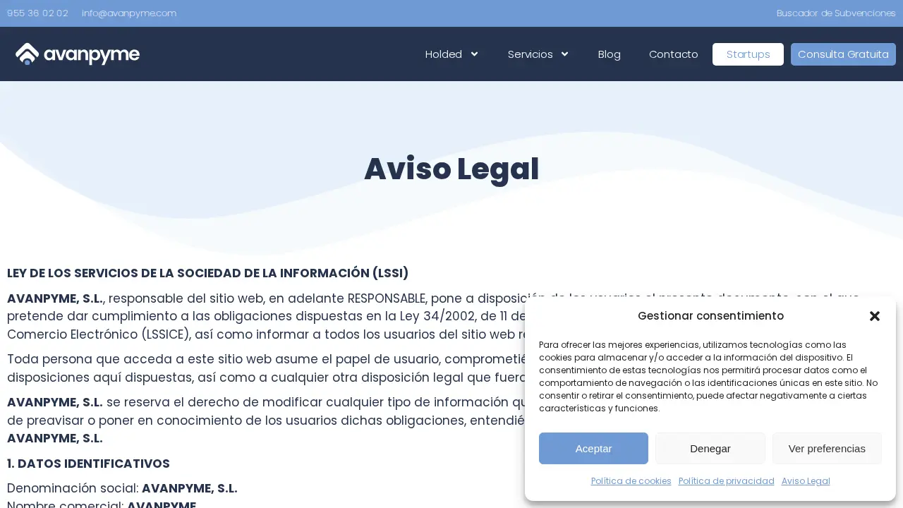 AvanPyme page