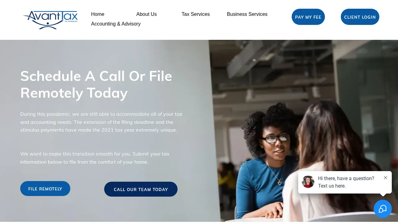 Avant-Tax page
