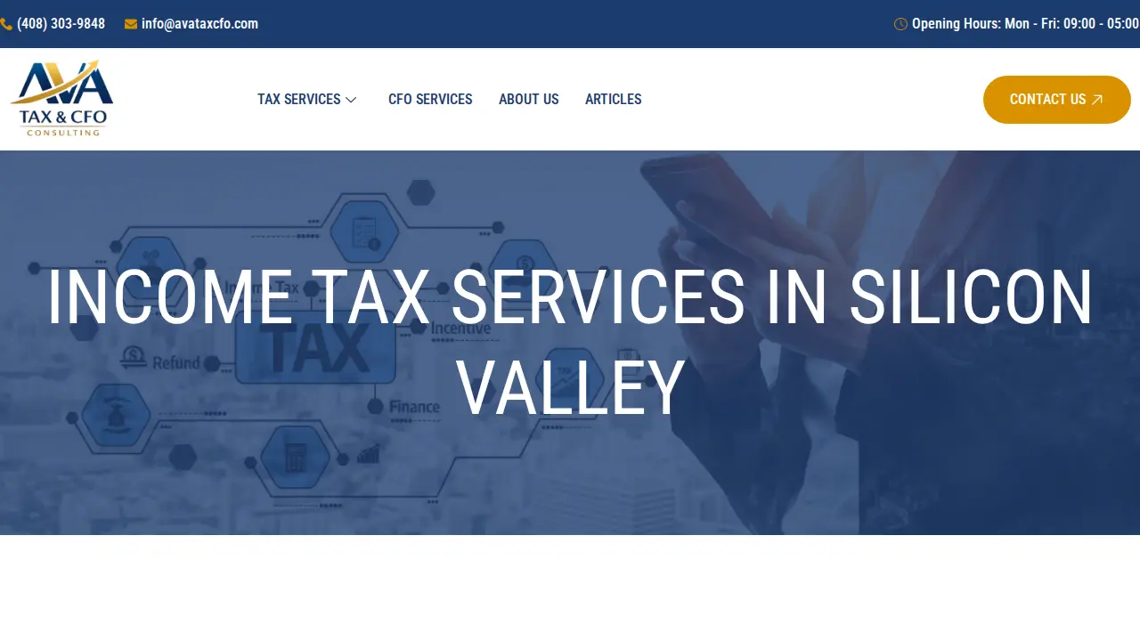 AVA Tax & CFO Consulting page