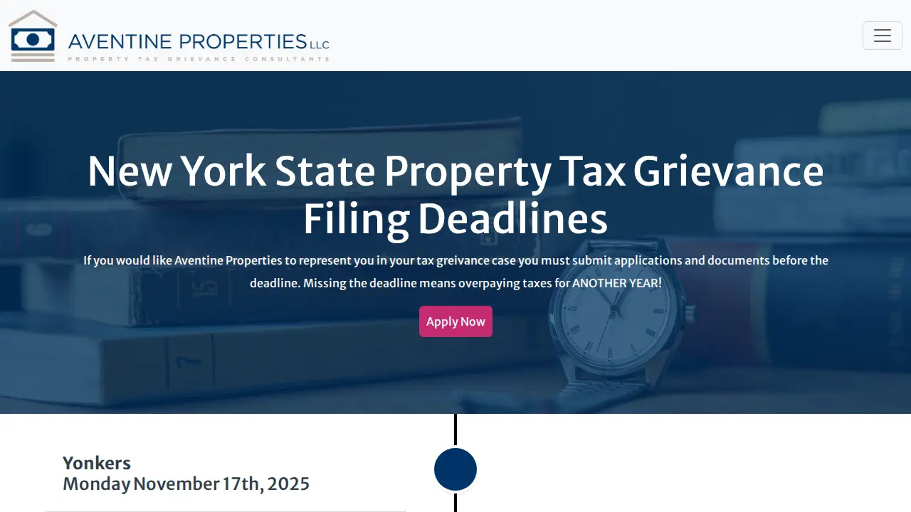 Aventine Properties LLC Tax Grievance page