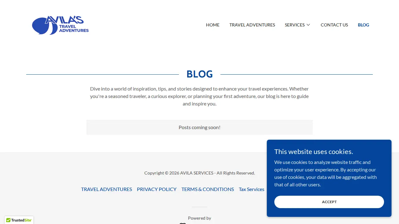 Avila Services page