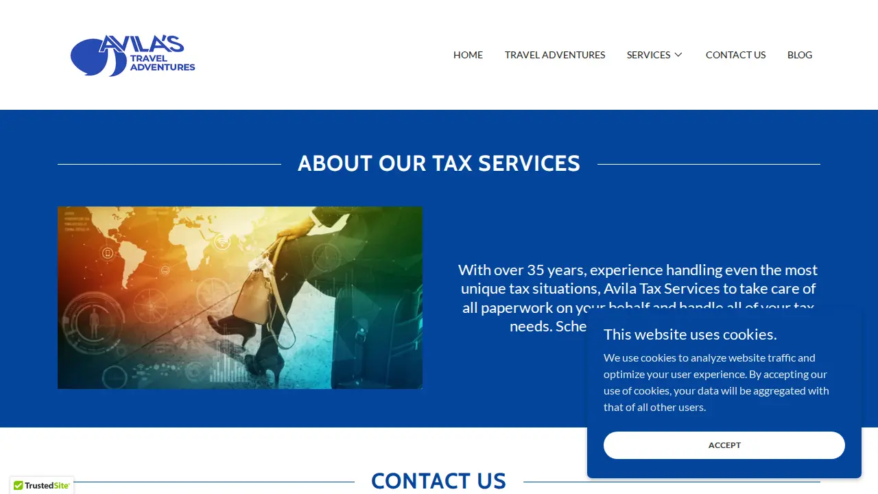 Avila Services page