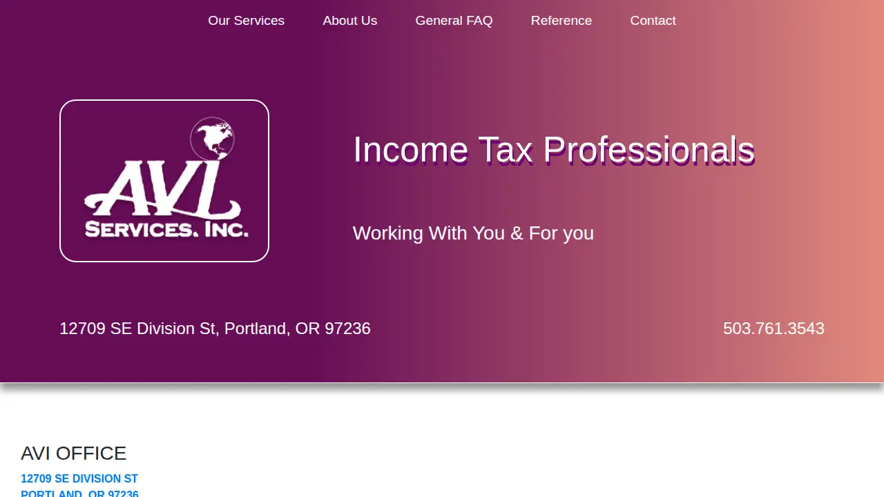 AVI Services, Inc. page