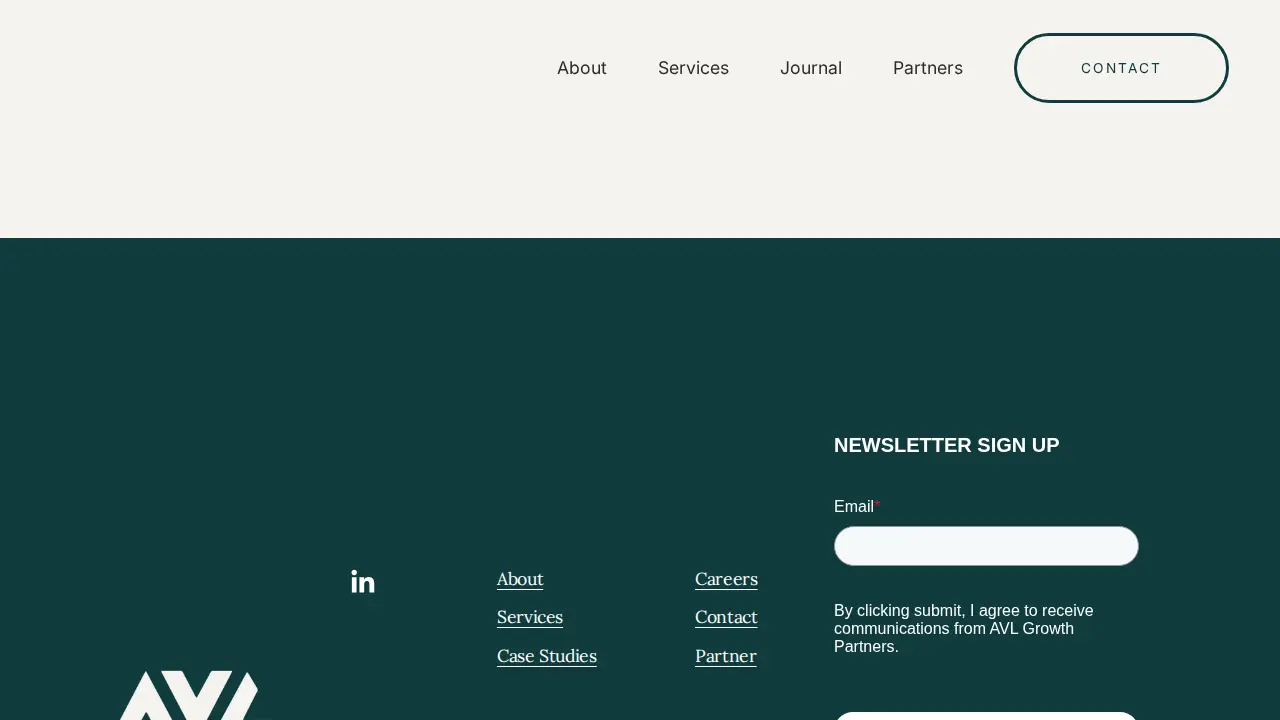 AVL Growth Partners page