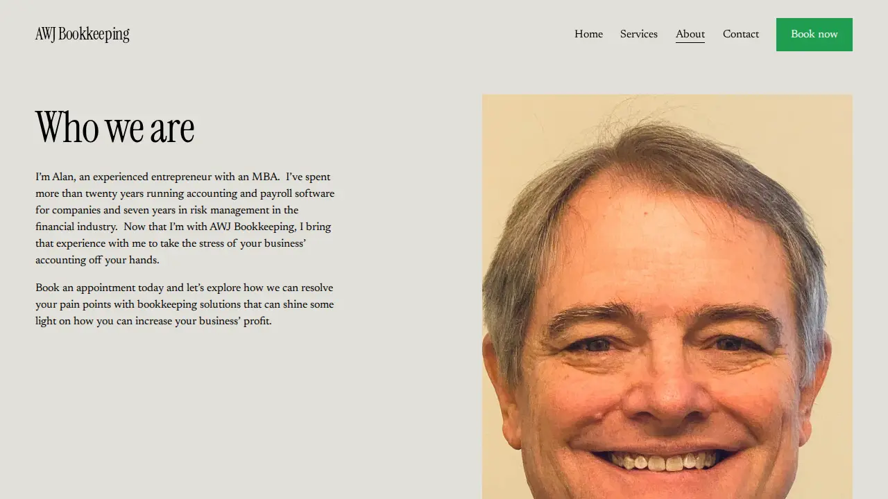 AWJ Bookkeeping LLC page