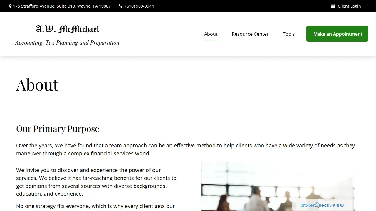 A W Mc Michael CPA page