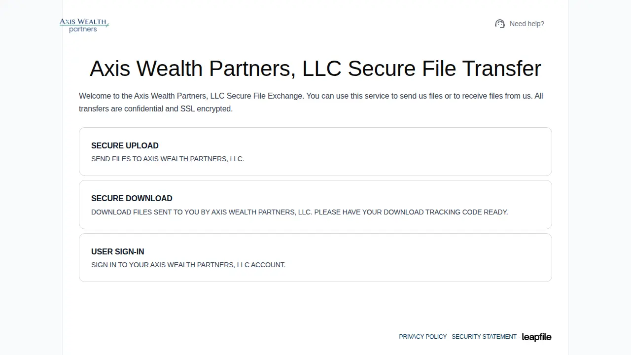 Axis Wealth Partners, LLC page