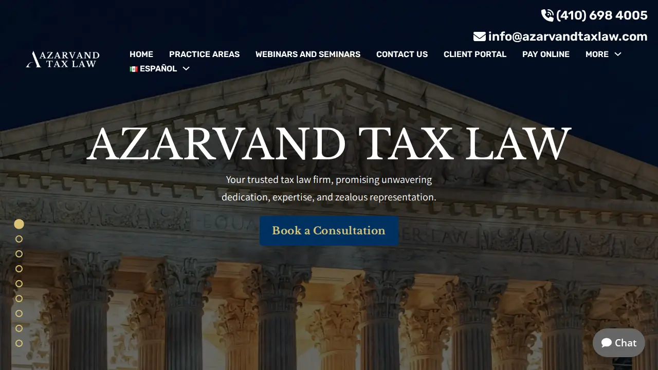 Azarvand Tax Law page