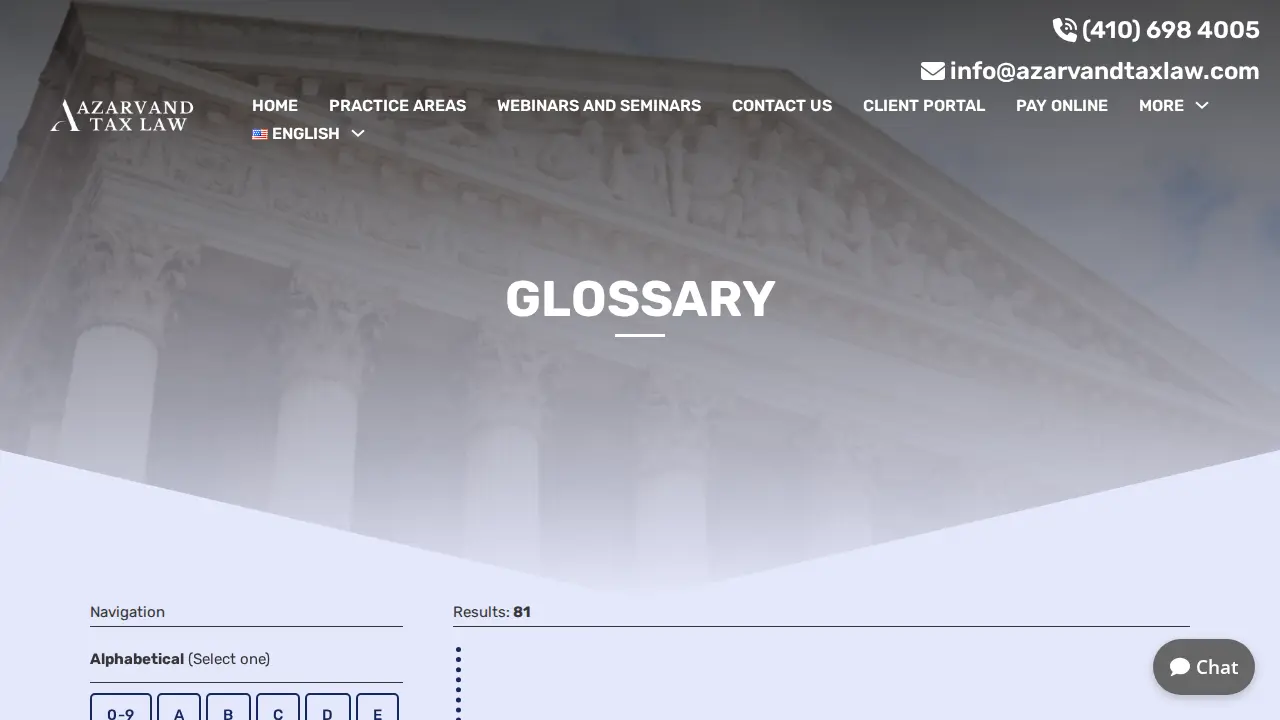 Azarvand Tax Law page