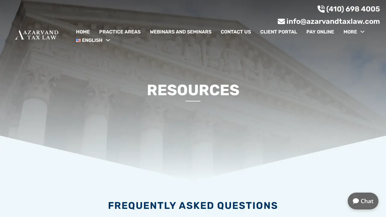 Azarvand Tax Law page