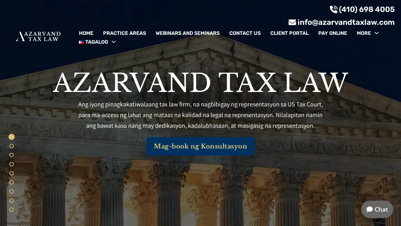 Azarvand Tax Law page